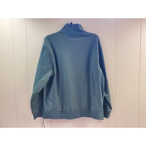 ATHLETA Women's Medium Triumph Hybrid Half Zip Windbreaker‎ Jacket Green - Picture 2 of 7